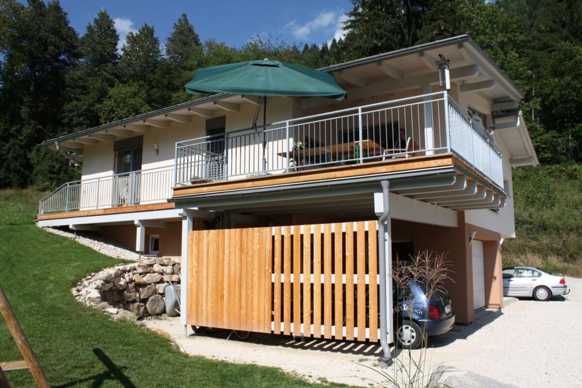 Carport für Hanglage